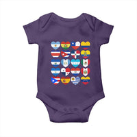 Hispanic Heritage Month Latin American Countries Heart Baby Onesie - Wonder Print Shop