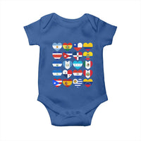 Hispanic Heritage Month Latin American Countries Heart Baby Onesie - Wonder Print Shop
