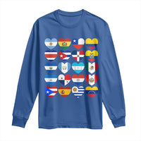 Hispanic Heritage Month Latin American Countries Heart Long Sleeve Shirt - Wonder Print Shop