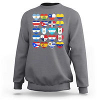 Hispanic Heritage Month Latin American Countries Heart Sweatshirt - Wonder Print Shop