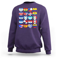Hispanic Heritage Month Latin American Countries Heart Sweatshirt - Wonder Print Shop