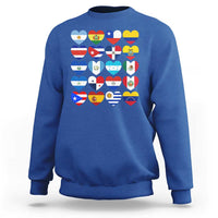 Hispanic Heritage Month Latin American Countries Heart Sweatshirt - Wonder Print Shop