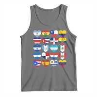 Hispanic Heritage Month Latin American Countries Heart Tank Top - Wonder Print Shop