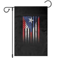 Puerto Rican American Garden Flag Half Rican American Puerto Rico Pride - Wonder Print Shop