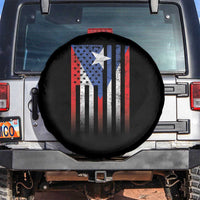 Puerto Rican American Spare Tire Cover Half Rican American Puerto Rico Pride - Wonder Print Shop