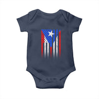 Puerto Rican American Baby Onesie Half Rican American Puerto Rico Pride - Wonder Print Shop