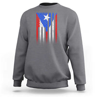 Puerto Rican American Sweatshirt Half Rican American Puerto Rico Pride - Wonder Print Shop