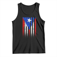 Puerto Rican American Tank Top Half Rican American Puerto Rico Pride - Wonder Print Shop