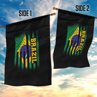 Brazilian Americans Brazilian Pride Latin Vintage USA Brazil Flag Garden Flag