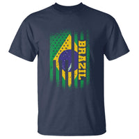 Brazilian Americans Brazilian Pride Latin Vintage USA Brazil Flag T Shirt