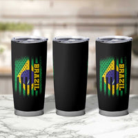 Brazilian Americans Brazilian Pride Latin Vintage USA Brazil Flag Tumbler Cup