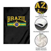 Brazilian Pride Vintage Brasil Brazil Flag Latin America Garden Flag - Wonder Print Shop