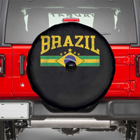 Brazilian Pride Vintage Brasil Brazil Flag Latin America Spare Tire Cover - Wonder Print Shop