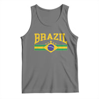 Brazilian Pride Vintage Brasil Brazil Flag Latin America Tank Top - Wonder Print Shop