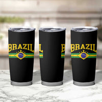 Brazilian Pride Vintage Brasil Brazil Flag Latin America Tumbler Cup - Wonder Print Shop