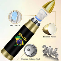 Brazilian Pride Christ the Redeemer Statue Latin America Bullet Tumbler - Wonder Print Shop