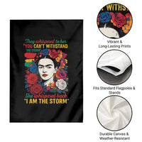 Frida Kahlo Garden Flag They Whispered To Her You Cant Withstand The Storm - Wonder Print Shop