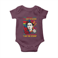 Frida Kahlo Baby Onesie They Whispered To Her You Cant Withstand The Storm - Wonder Print Shop