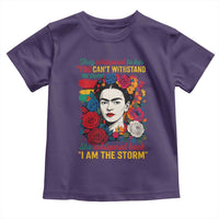 Frida Kahlo Toddler T Shirt They Whispered To Her You Cant Withstand The Storm - Wonder Print Shop