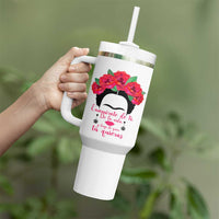 Frida Kahlo Quotes Tumbler With Handle Enamorate De Ti De La Vida Mexican Artist - Wonder Print Shop