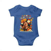 Afro Latina Power Baby Onesie Hispanic Heritage Month Flowers - Wonder Print Shop