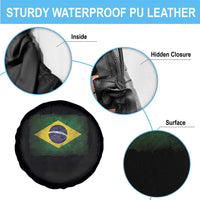 Brazilian Pride Latin America Vintage Brazil Flag Spare Tire Cover - Wonder Print Shop