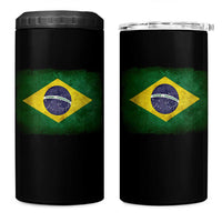 Brazilian Pride Latin America Vintage Brazil Flag 4 in 1 Can Cooler Tumbler - Wonder Print Shop