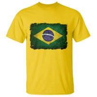 Brazilian Pride Latin America Vintage Brazil Flag T Shirt - Wonder Print Shop