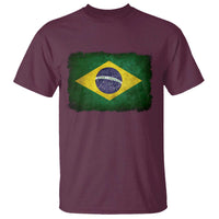 Brazilian Pride Latin America Vintage Brazil Flag T Shirt - Wonder Print Shop