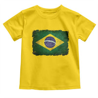 Brazilian Pride Latin America Vintage Brazil Flag Toddler T Shirt - Wonder Print Shop