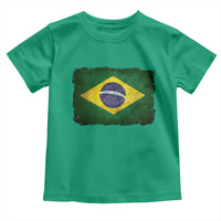 Brazilian Pride Latin America Vintage Brazil Flag Toddler T Shirt - Wonder Print Shop
