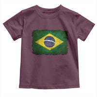 Brazilian Pride Latin America Vintage Brazil Flag Toddler T Shirt - Wonder Print Shop