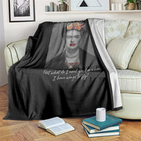 Frida Kahlo Throw Blanket Feet What Do I Need You For When I Have Wings To Fly - Wonder Print Shop