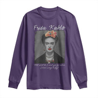 Frida Kahlo Long Sleeve Shirt Feet What Do I Need You For When I Have Wings To Fly - Wonder Print Shop