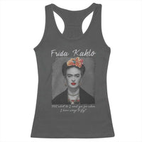 Frida Kahlo Racerback Tank Top Feet What Do I Need You For When I Have Wings To Fly - Wonder Print Shop