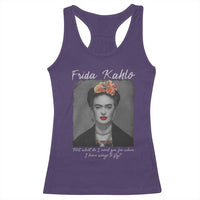 Frida Kahlo Racerback Tank Top Feet What Do I Need You For When I Have Wings To Fly - Wonder Print Shop