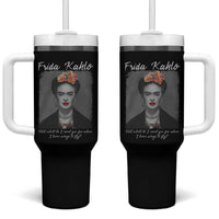 Frida Kahlo Tumbler With Handle Feet What Do I Need You For When I Have Wings To Fly - Wonder Print Shop