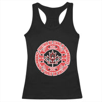 Indigenous Children Racerback Tank Top Together We Stand In Remembrance Unity Day Papoose Maple Leaf Native American - Wonder Print Shop
