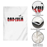 Halloween Couple Matching Garden Flag Dadcula Couples Daddy Husband Vampire Bat Spider Web - Wonder Print Shop
