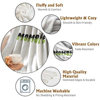 Halloween Couple Matching Throw Blanket Mombie Couples Mommy Wife Zombie Hand Bat - Wonder Print Shop