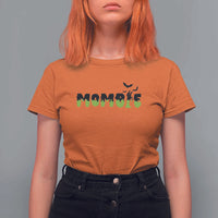 Halloween Couple Matching T Shirt For Women Mombie Couples Mommy Wife Zombie Hand Bat - Wonder Print Shop