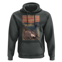 Funny Moo Deng Hoodie Cute Hippo Zoo Scream Art Meme Baby Pygmy Edvard Munch