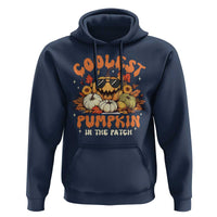 Funny Halloween Hoodie Coolest Pumpkin In The Patch Autumn Maple Leaf Flower - Wonder Print Shop