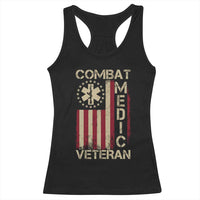 Combat Medic Veteran Racerback Tank Top Medical Military Vintage American Flag - Wonder Print Shop