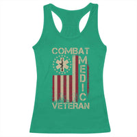 Combat Medic Veteran Racerback Tank Top Medical Military Vintage American Flag - Wonder Print Shop