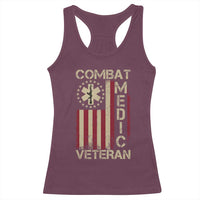 Combat Medic Veteran Racerback Tank Top Medical Military Vintage American Flag - Wonder Print Shop