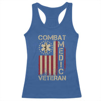 Combat Medic Veteran Racerback Tank Top Medical Military Vintage American Flag - Wonder Print Shop