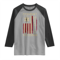 Combat Medic Veteran Raglan Shirt Medical Military Vintage American Flag - Wonder Print Shop