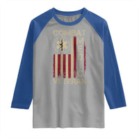 Combat Medic Veteran Raglan Shirt Medical Military Vintage American Flag - Wonder Print Shop