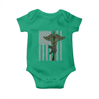 Combat Medic Soldier Baby Onesie Caduceus Vintage American Flag - Wonder Print Shop